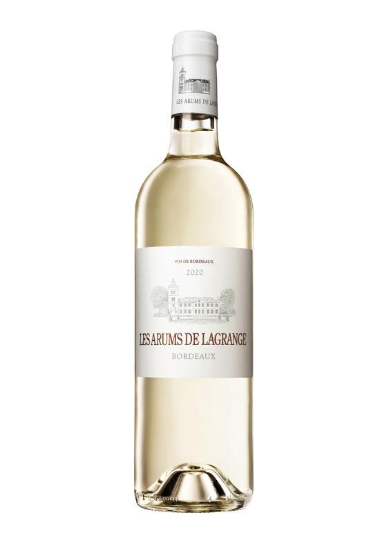 Caisse bois 6 bouteilles Les Arums de Lagrange, AOC Bordeaux, Blanc, 2020