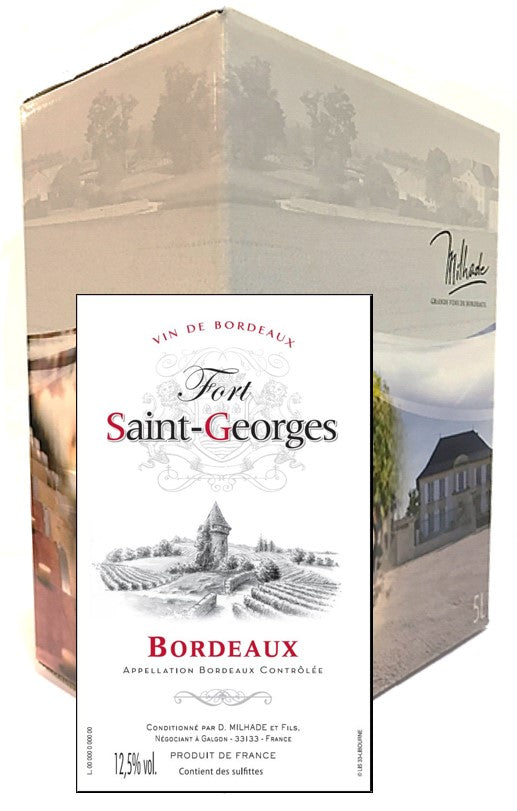 Offre spéciale BIB 4 x 10 litres Rouge - Fort Saint Georges AOC Bordeaux Rouge